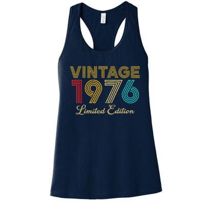 47 Years Old Vintage 1976 Limited Edition 47th Birthday Women's Racerback Tank