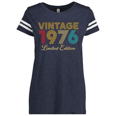 47 Years Old Vintage 1976 Limited Edition 47th Birthday Enza Ladies Jersey Football T-Shirt