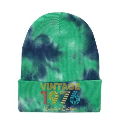 47 Years Old Vintage 1976 Limited Edition 47th Birthday Tie Dye 12in Knit Beanie