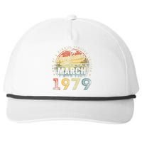 44 Year Old Awesome Since March 1979 44th Birthday Snapback Five-Panel Rope Hat