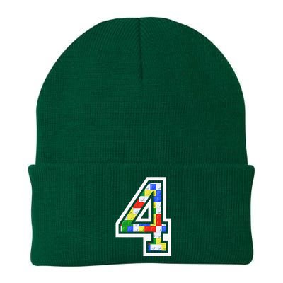 4 Year Old 4th Birthday Master Builder Block Building Brick Knit Cap Winter Beanie