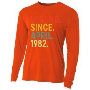 41 Year Old Legend Since April 1982 41st Birthday Cooling Performance Long Sleeve Crew