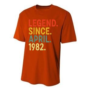 41 Year Old Legend Since April 1982 41st Birthday Performance Sprint T-Shirt