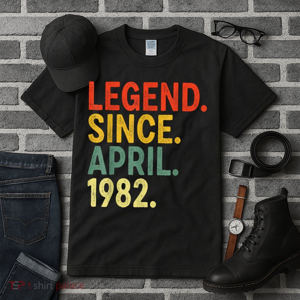 41 Year Old Legend Since April 1982 41st Birthday Tall T-Shirt