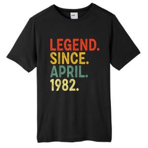 41 Year Old Legend Since April 1982 41st Birthday Tall Fusion ChromaSoft Performance T-Shirt