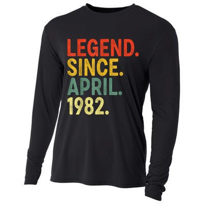 41 Year Old Legend Since April 1982 41st Birthday Cooling Performance Long Sleeve Crew