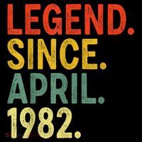 41 Year Old Legend Since April 1982 41st Birthday Cooling Performance Long Sleeve Crew