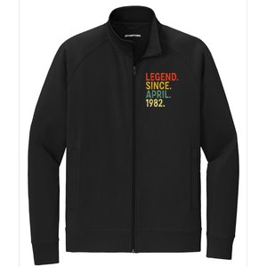 41 Year Old Legend Since April 1982 41st Birthday Stretch Full-Zip Cadet Jacket