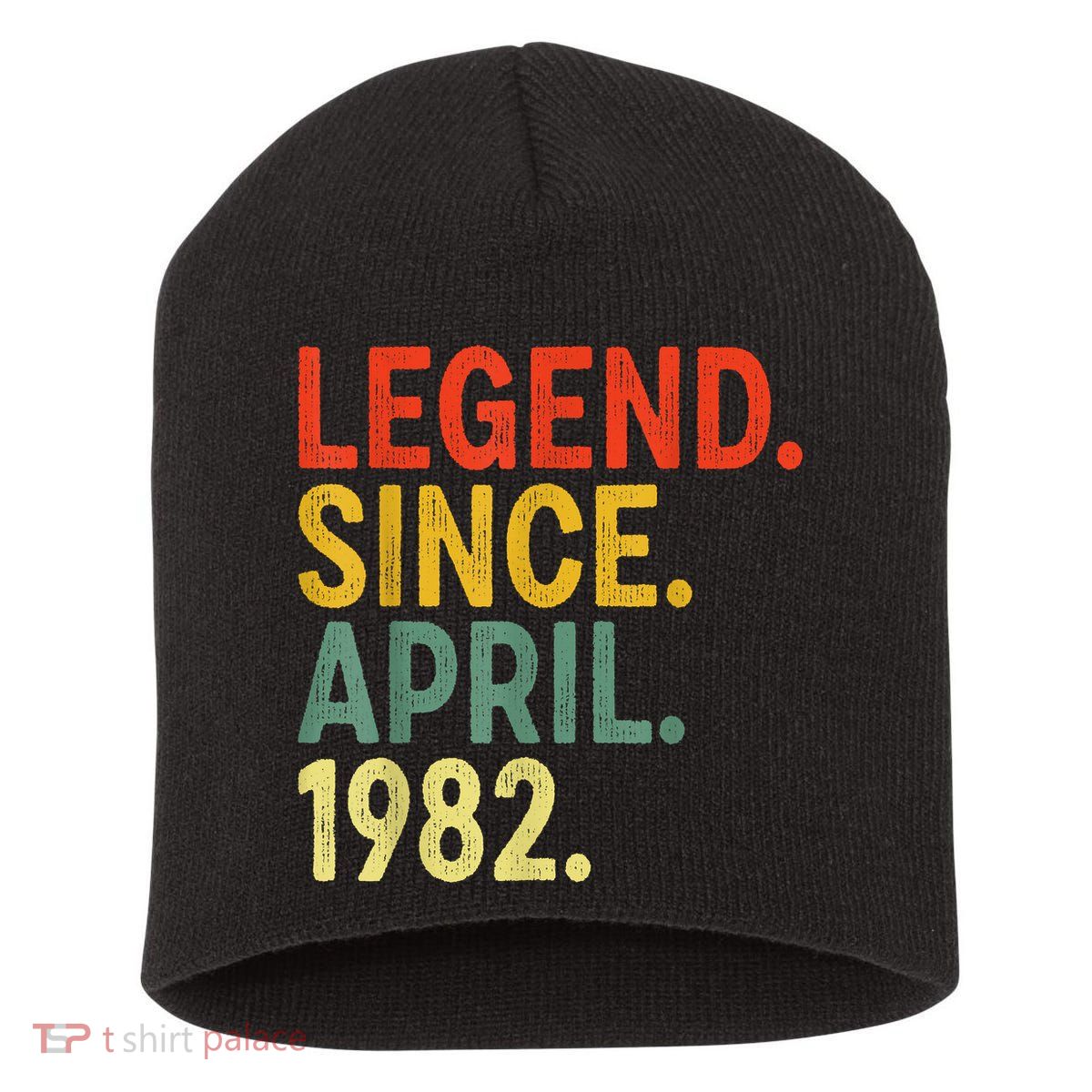 41 Year Old Legend Since April 1982 41st Birthday Short Acrylic Beanie