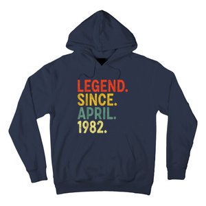 41 Year Old Legend Since April 1982 41st Birthday Hoodie