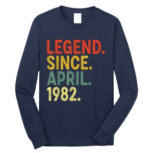 41 Year Old Legend Since April 1982 41st Birthday Long Sleeve Shirt