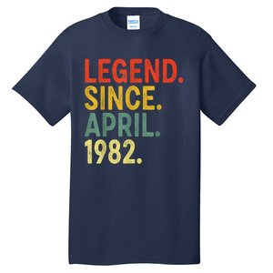 41 Year Old Legend Since April 1982 41st Birthday Tall T-Shirt