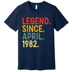 41 Year Old Legend Since April 1982 41st Birthday Premium T-Shirt