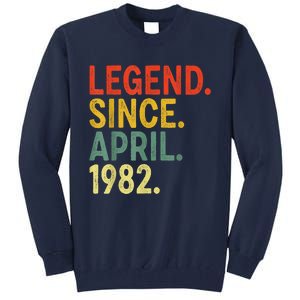 41 Year Old Legend Since April 1982 41st Birthday Tall Sweatshirt