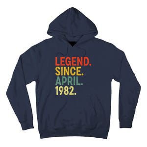 41 Year Old Legend Since April 1982 41st Birthday Tall Hoodie