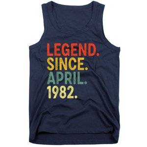 41 Year Old Legend Since April 1982 41st Birthday Tank Top