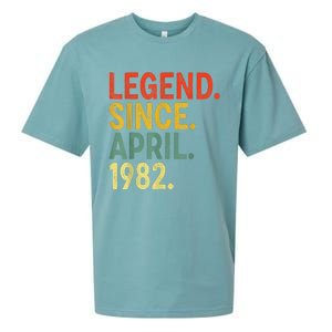 41 Year Old Legend Since April 1982 41st Birthday Sueded Cloud Jersey T-Shirt