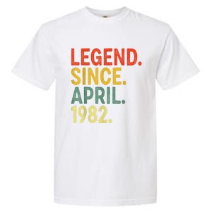 41 Year Old Legend Since April 1982 41st Birthday Garment-Dyed Heavyweight T-Shirt