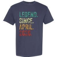 4 Years Old Legend Since April 2020 4th Birthday Garment-Dyed Heavyweight T-Shirt