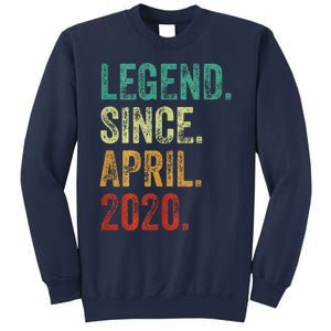 4 Years Old Legend Since April 2020 4th Birthday Sweatshirt