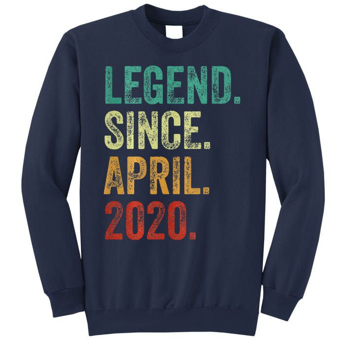 4 Years Old Legend Since April 2020 4th Birthday Sweatshirt