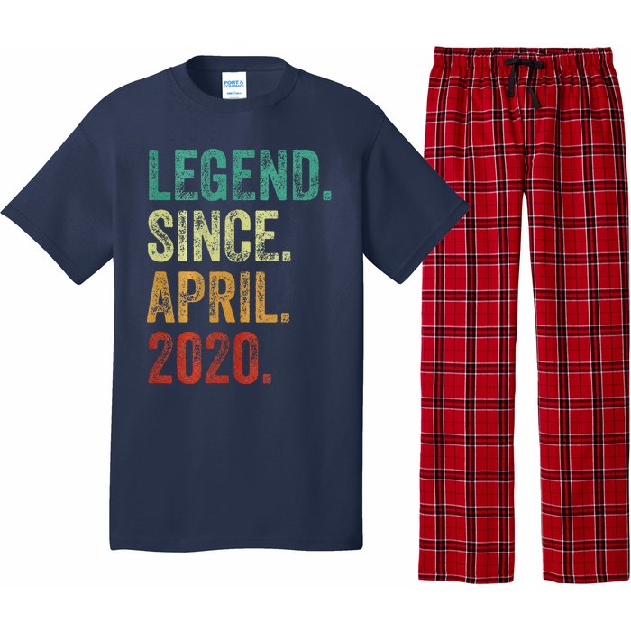 4 Years Old Legend Since April 2020 4th Birthday Pajama Set