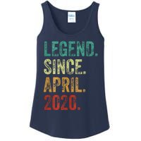 4 Years Old Legend Since April 2020 4th Birthday Ladies Essential Tank