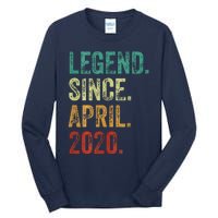 4 Years Old Legend Since April 2020 4th Birthday Tall Long Sleeve T-Shirt