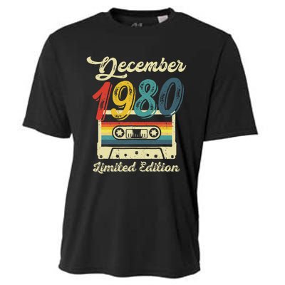 42 Years Old Gift Retro December 1980 Cassette 42nd Birthday Cooling Performance Crew T-Shirt