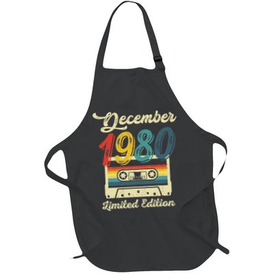 42 Years Old Gift Retro December 1980 Cassette 42nd Birthday Apron