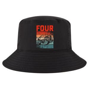 4 Year Old 4th Birthday Monster Truck Cool Comfort Performance Bucket Hat