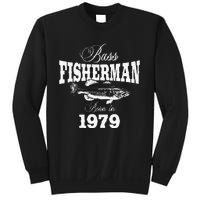 44 Year Old Fisherman Bass Fishing 1979 44th Birthday Sweatshirt