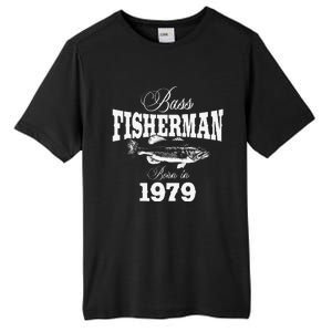 44 Year Old Fisherman Bass Fishing 1979 44th Birthday Tall Fusion ChromaSoft Performance T-Shirt