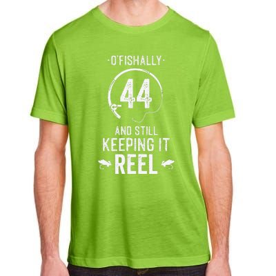 44 Year Old Fishing Fishermen Gifts For Birthday Adult ChromaSoft Performance T-Shirt