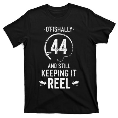 44 Year Old Fishing Fishermen Gifts For Birthday T-Shirt