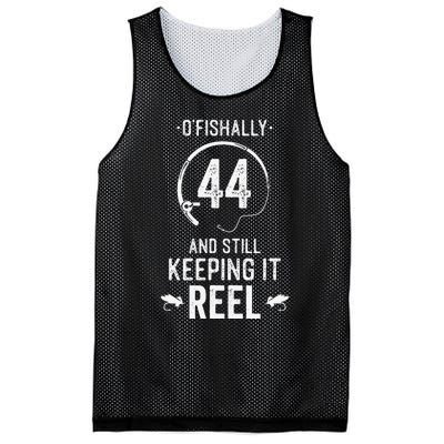 44 Year Old Fishing Fishermen Gifts For Birthday Mesh Reversible Basketball Jersey Tank