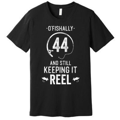 44 Year Old Fishing Fishermen Gifts For Birthday Premium T-Shirt