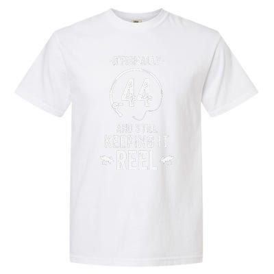 44 Year Old Fishing Fishermen Gifts For Birthday Garment-Dyed Heavyweight T-Shirt