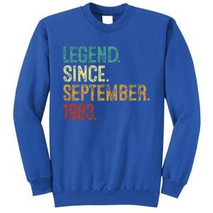 40 Years Old Legend Since September 1983 40th Birthday Sweatshirt