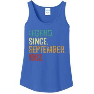 40 Years Old Legend Since September 1983 40th Birthday Ladies Essential Tank