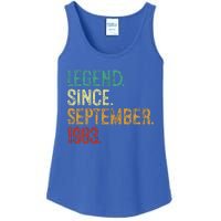 40 Years Old Legend Since September 1983 40th Birthday Ladies Essential Tank