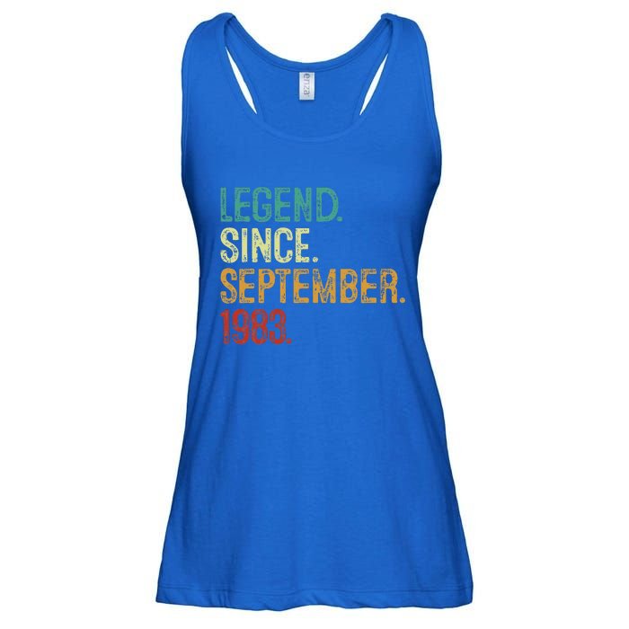 40 Years Old Legend Since September 1983 40th Birthday Ladies Essential Flowy Tank