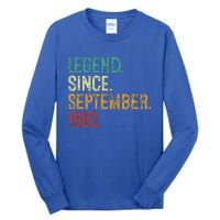 40 Years Old Legend Since September 1983 40th Birthday Tall Long Sleeve T-Shirt