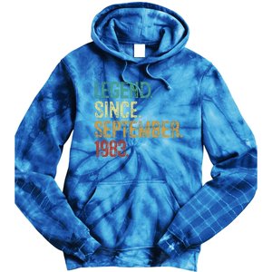 40 Years Old Legend Since September 1983 40th Birthday Tie Dye Hoodie