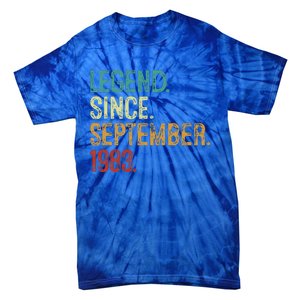 40 Years Old Legend Since September 1983 40th Birthday Tie-Dye T-Shirt