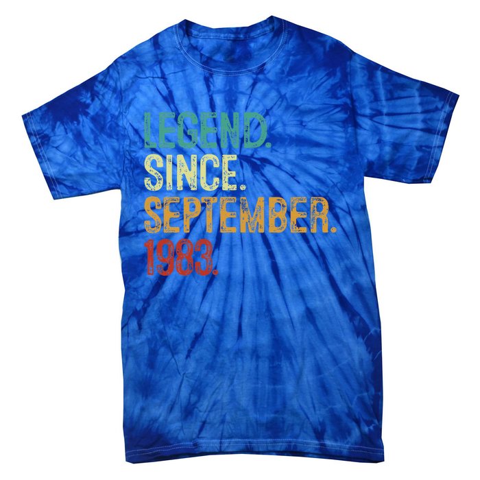 40 Years Old Legend Since September 1983 40th Birthday Tie-Dye T-Shirt