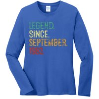 40 Years Old Legend Since September 1983 40th Birthday Ladies Long Sleeve Shirt