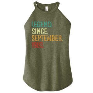 40 Years Old Legend Since September 1983 40th Birthday Women's Perfect Tri Rocker Tank