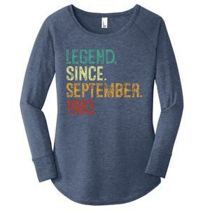 40 Years Old Legend Since September 1983 40th Birthday Women's Perfect Tri Tunic Long Sleeve Shirt