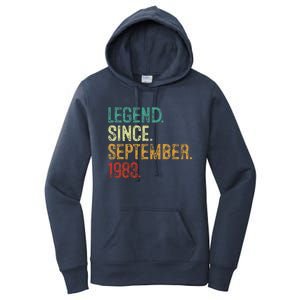 40 Years Old Legend Since September 1983 40th Birthday Women's Pullover Hoodie